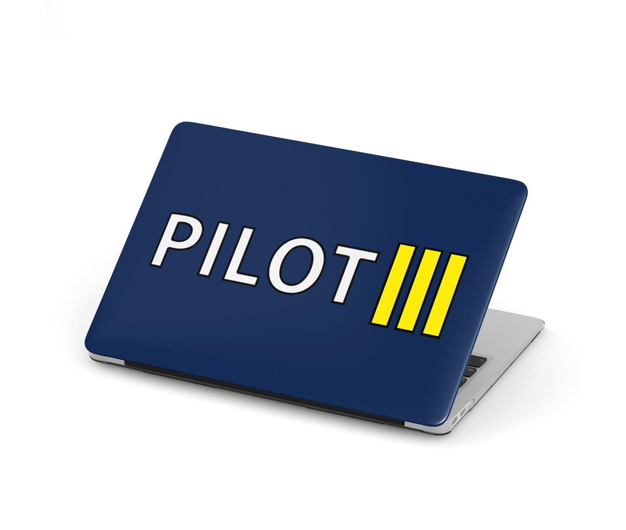 Pilot & Stripes (3 Lines) Designed Macbook Cases