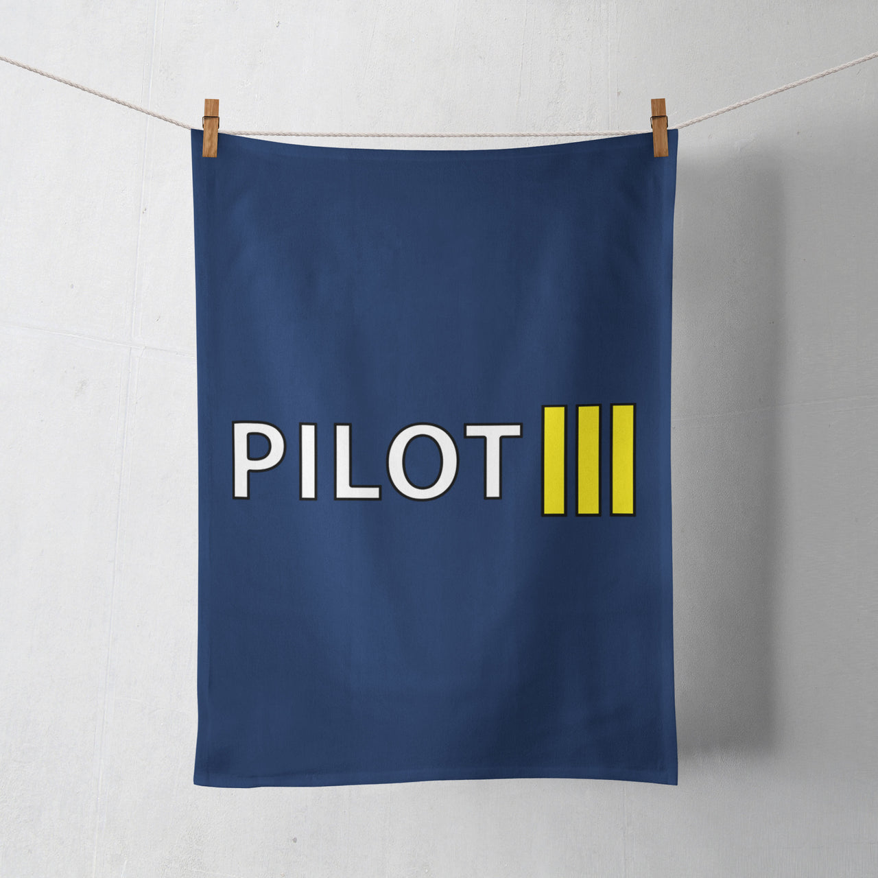 Pilot & Stripes (3 Lines) Designed Towels