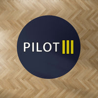 Thumbnail for Pilot & Stripes (3 Lines) Designed Carpet & Floor Mats (Round)