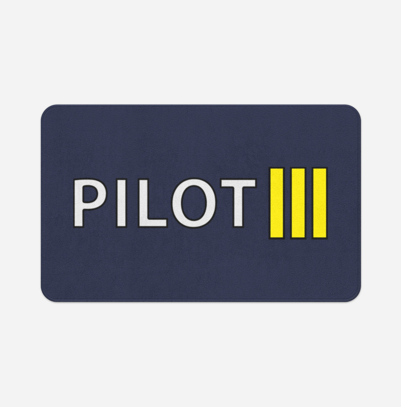 Pilot & Stripes (3 Lines) Designed Bath Mats
