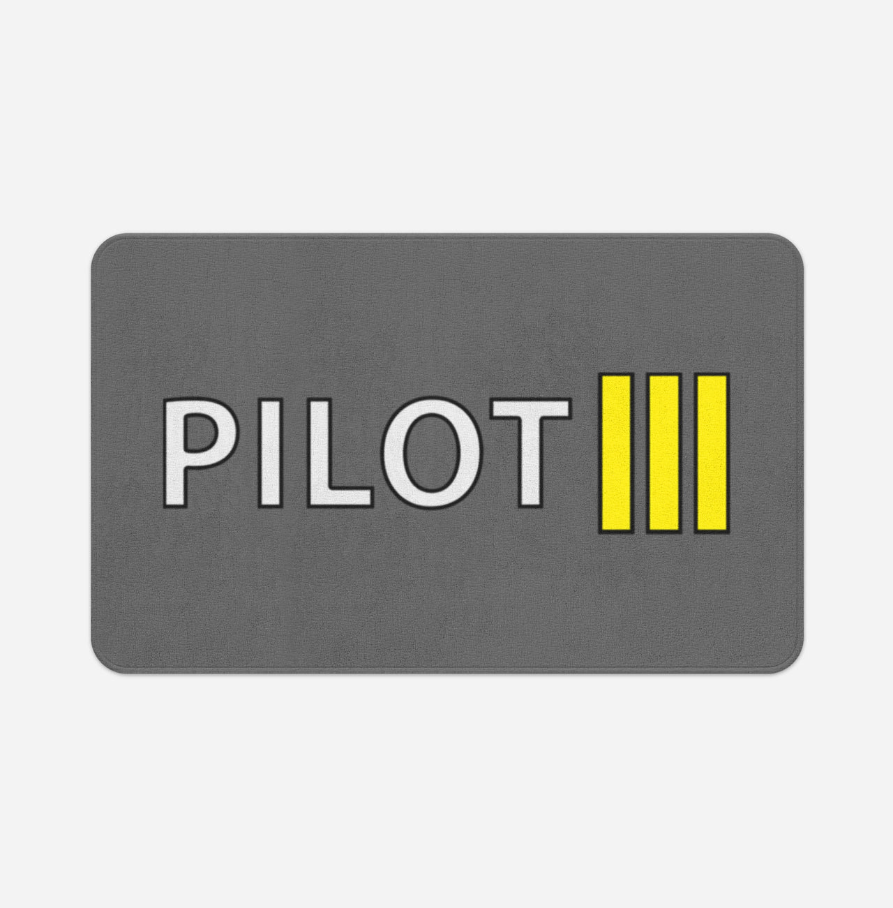 Pilot & Stripes (3 Lines) Designed Bath Mats