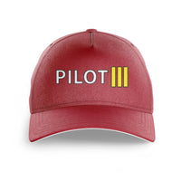 Thumbnail for Pilot & Stripes (3 Lines) Printed Hats