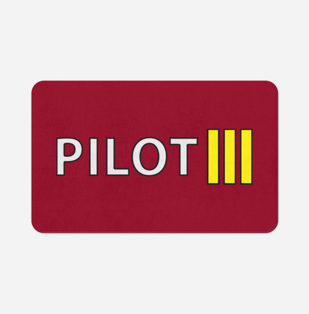 Pilot & Stripes (3 Lines) Designed Bath Mats