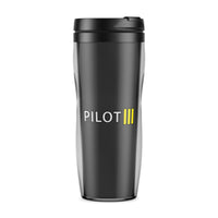 Thumbnail for Pilot & Stripes (3 Lines) Designed Travel Mugs