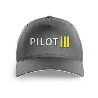 Thumbnail for Pilot & Stripes (3 Lines) Printed Hats