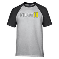 Thumbnail for Pilot & Stripes (3 Lines) Designed Raglan T-Shirts