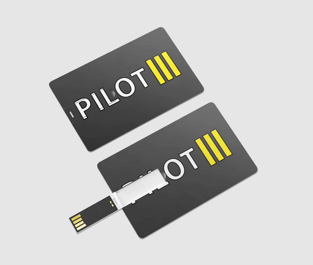 Pilot & Stripes (3 Lines) Designed USB Cards