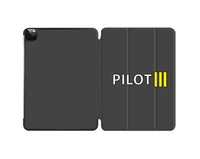 Thumbnail for Pilot & Stripes (3 Lines) Designed iPad Cases