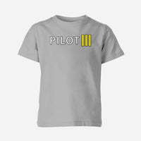 Thumbnail for Pilot & Stripes (3 Lines) Designed Children T-Shirts