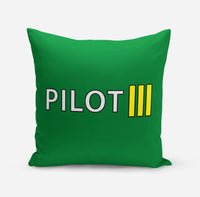Thumbnail for Pilot & Stripes (3 Lines) Designed Pillows