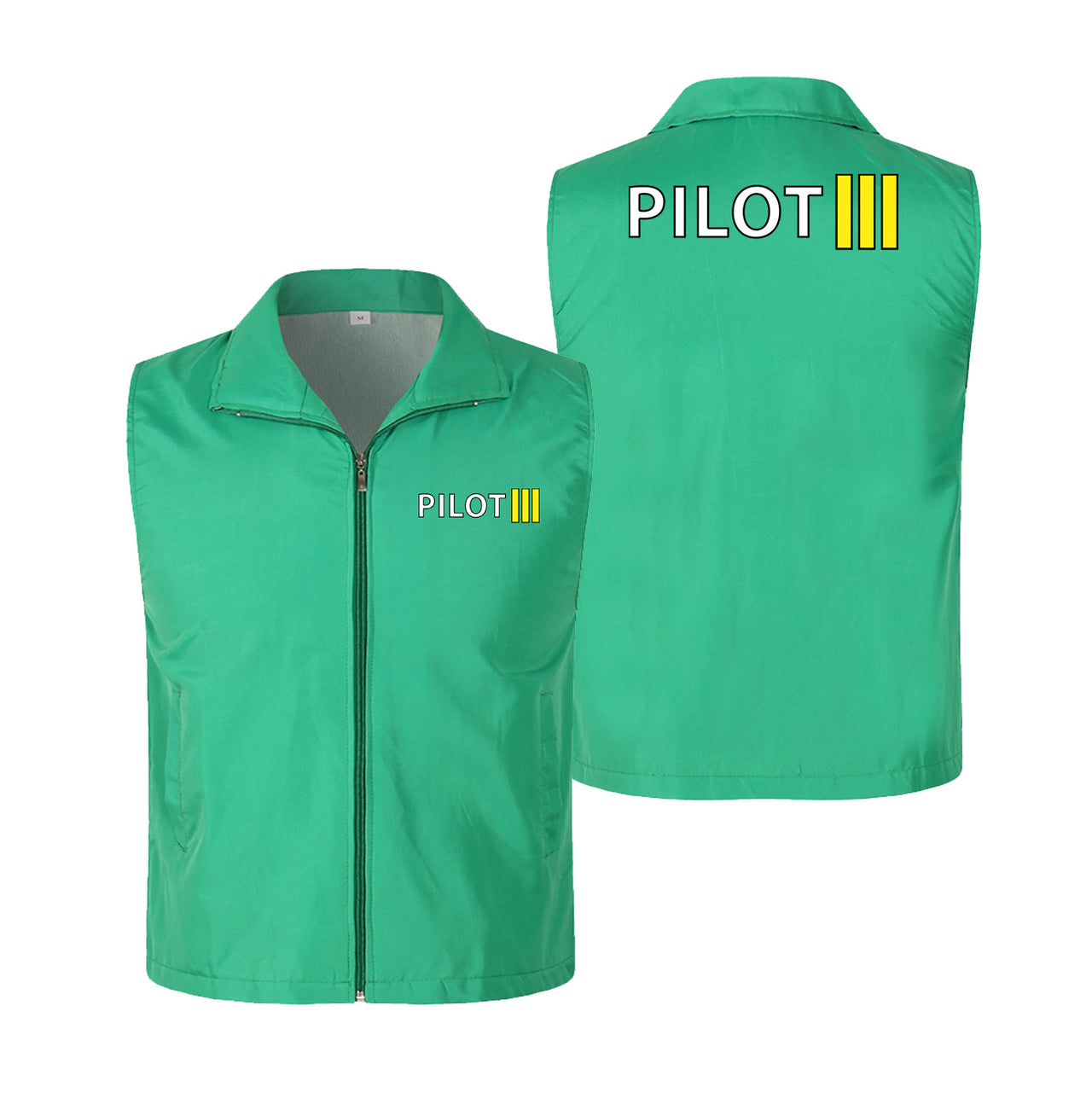 Pilot & Stripes (3 Lines) Designed Thin Style Vests