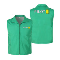Thumbnail for Pilot & Stripes (3 Lines) Designed Thin Style Vests