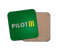 Thumbnail for Pilot & Stripes (3 Lines) Designed Coasters