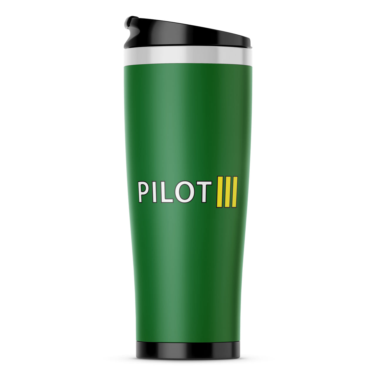Pilot & Stripes (3 Lines) Designed Travel Mugs