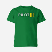 Thumbnail for Pilot & Stripes (3 Lines) Designed Children T-Shirts