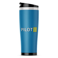 Thumbnail for Pilot & Stripes (3 Lines) Designed Travel Mugs