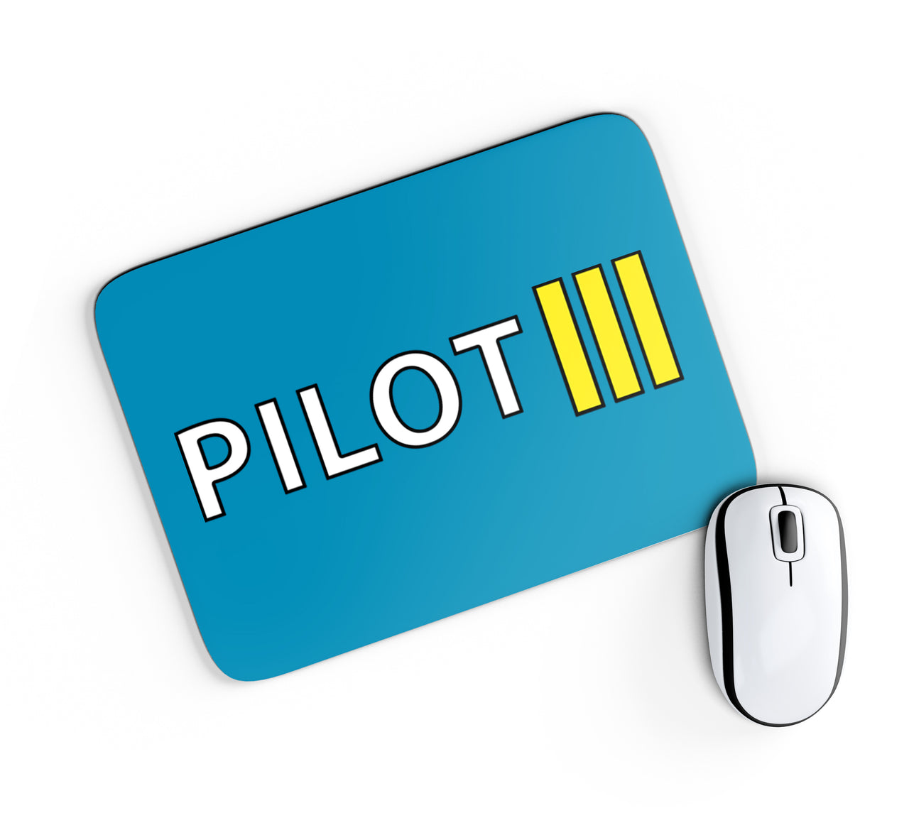 Pilot & Stripes (3 Lines) Designed Mouse Pads
