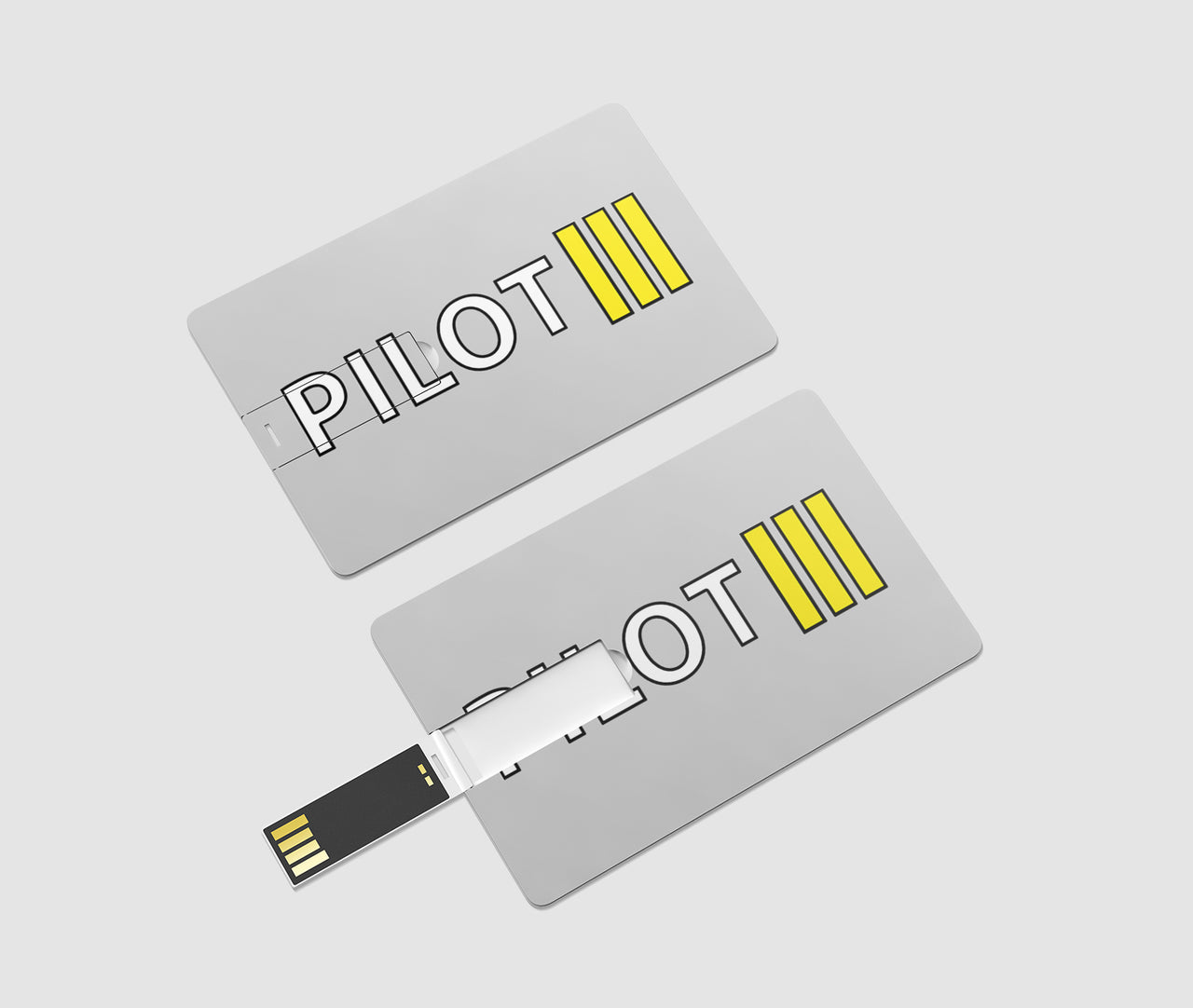 Pilot & Stripes (3 Lines) Designed USB Cards