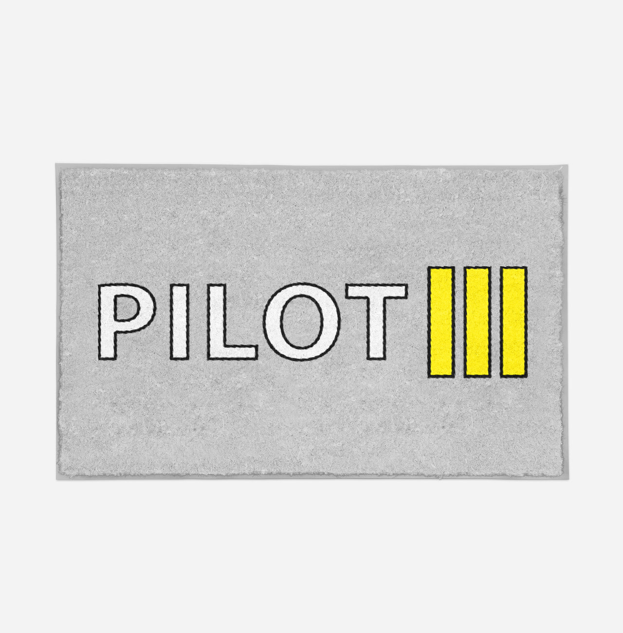 Pilot & Stripes (3 Lines) Designed Door Mats