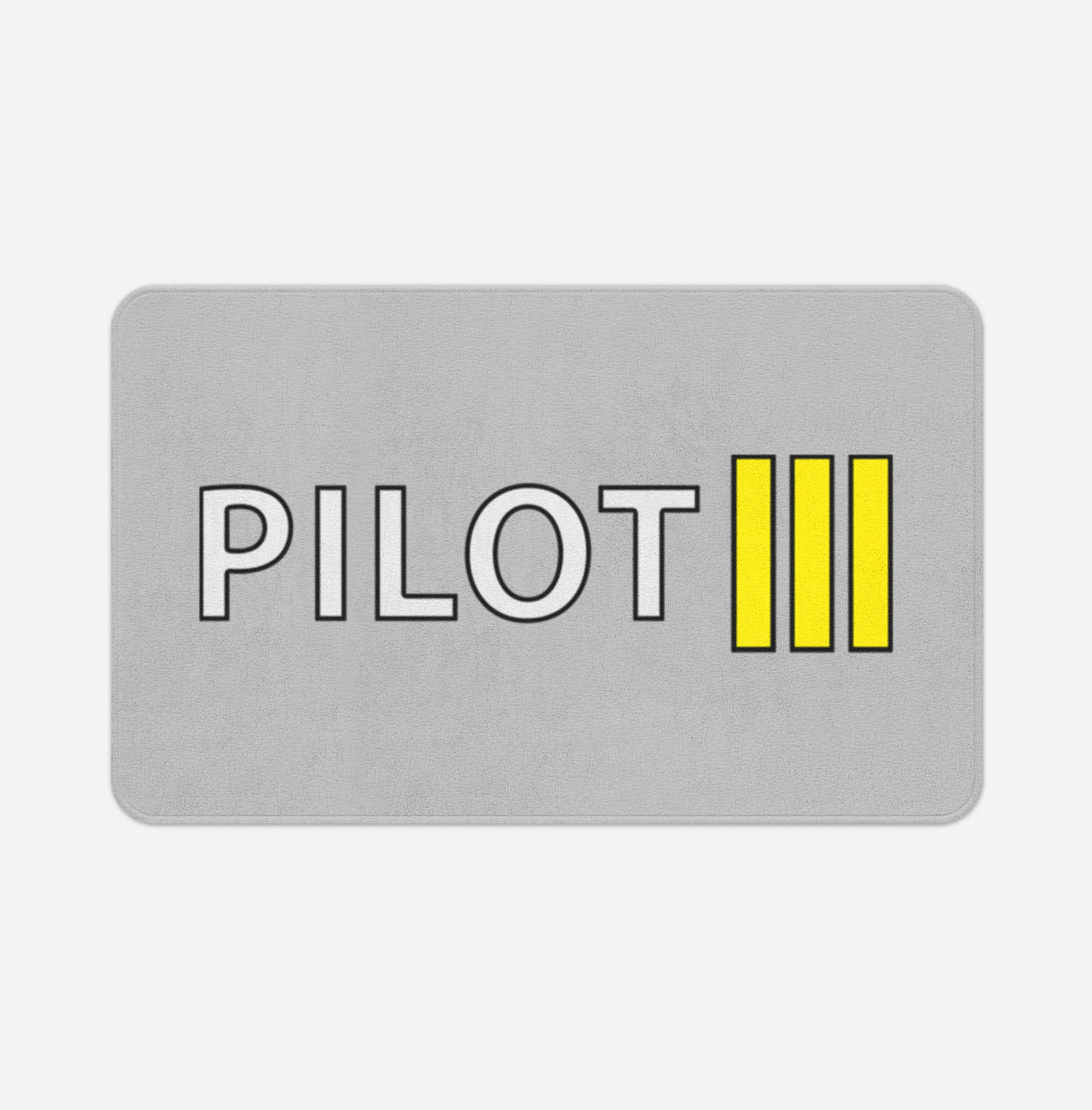 Pilot & Stripes (3 Lines) Designed Bath Mats