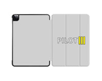 Thumbnail for Pilot & Stripes (3 Lines) Designed iPad Cases