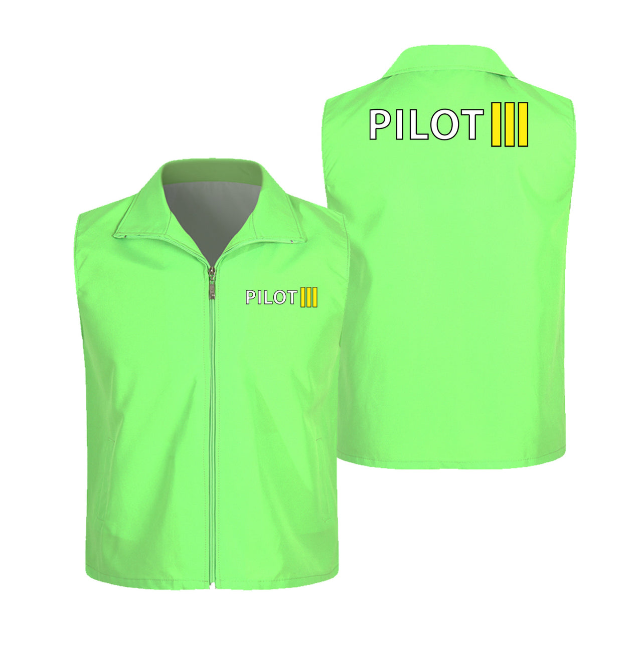 Pilot & Stripes (3 Lines) Designed Thin Style Vests
