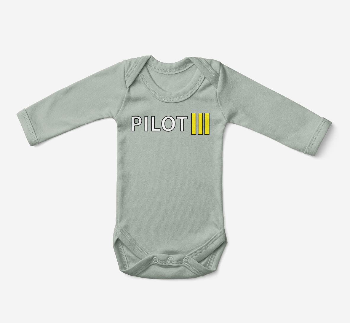Pilot & Stripes (3 Lines) Designed Baby Bodysuits