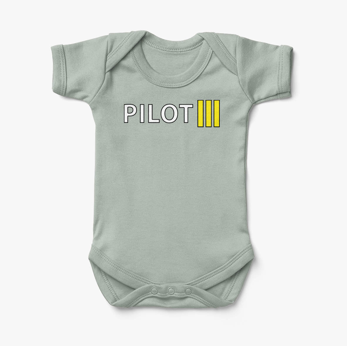 Pilot & Stripes (3 Lines) Designed Baby Bodysuits