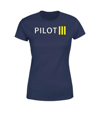 Thumbnail for Pilot & Stripes (3 Lines) Designed Women T-Shirts