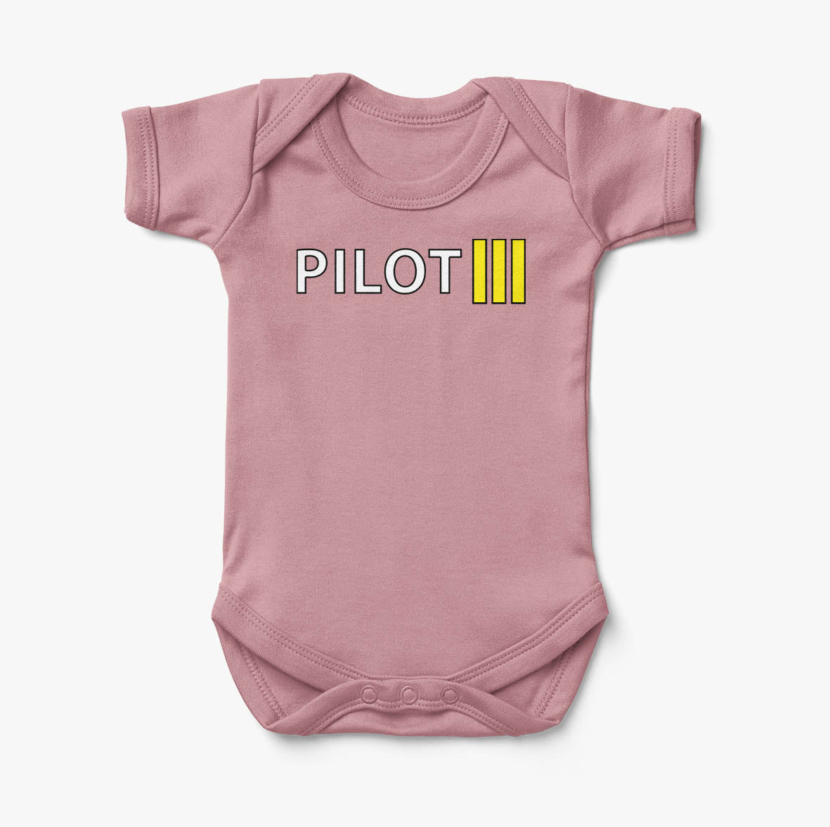 Pilot & Stripes (3 Lines) Designed Baby Bodysuits