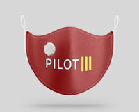 Thumbnail for Pilot & Stripes (3 Lines) Designed Face Masks
