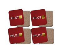 Thumbnail for Pilot & Stripes (3 Lines) Designed Coasters