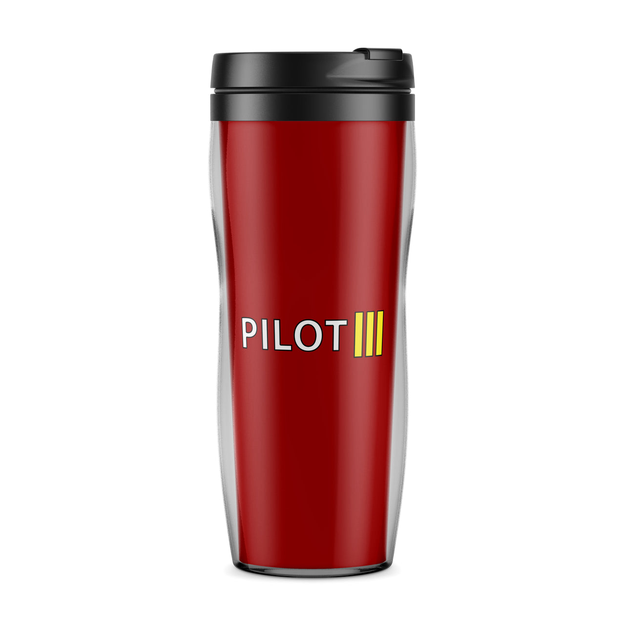 Pilot & Stripes (3 Lines) Designed Travel Mugs