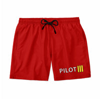 Thumbnail for Pilot & Stripes (3 Lines) Designed Swim Trunks & Shorts