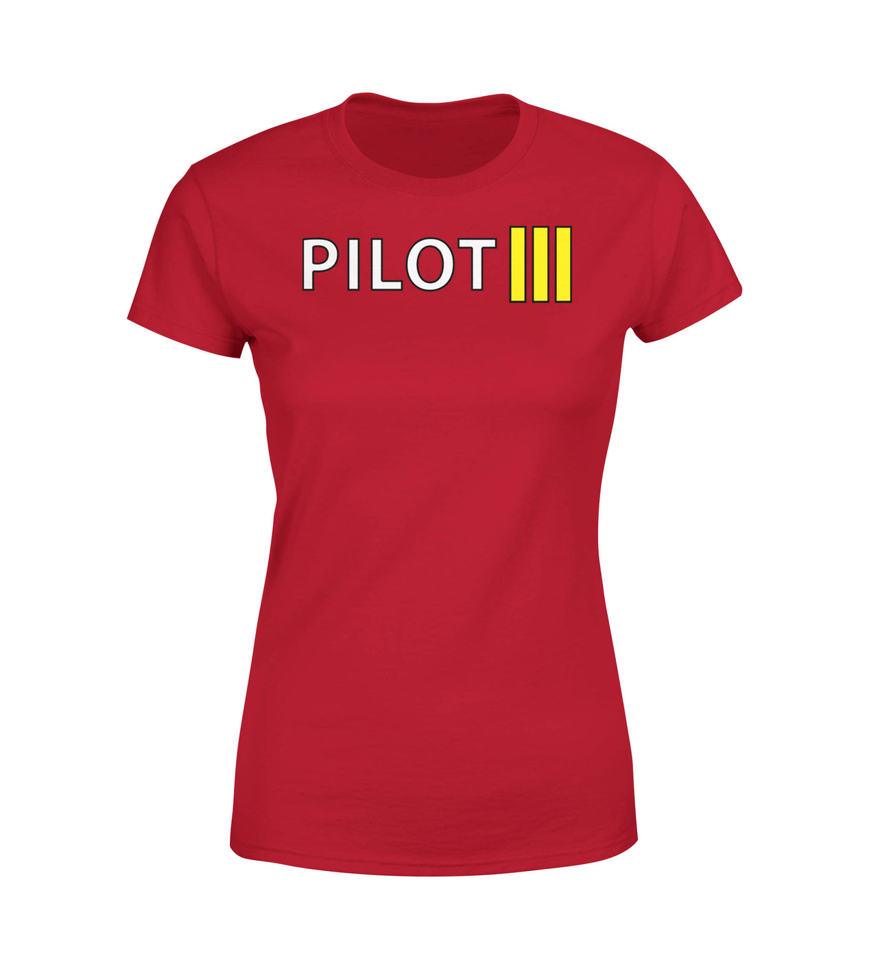 Pilot & Stripes (3 Lines) Designed Women T-Shirts
