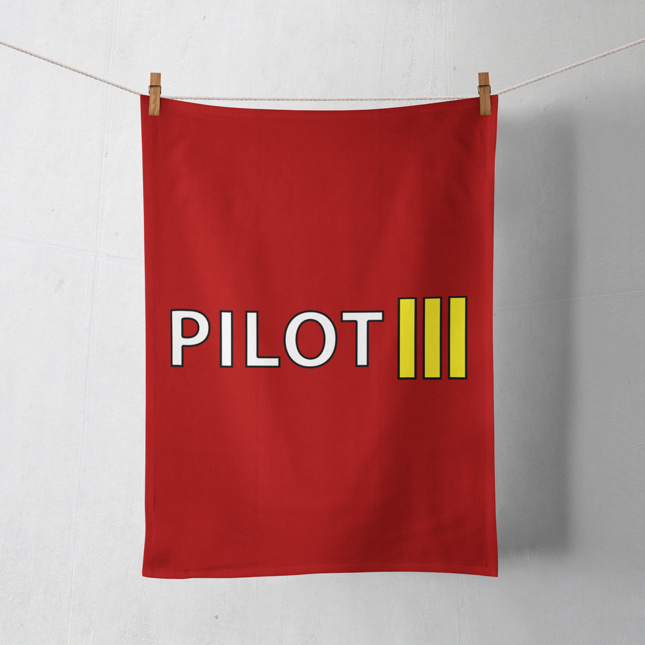 Pilot & Stripes (3 Lines) Designed Towels