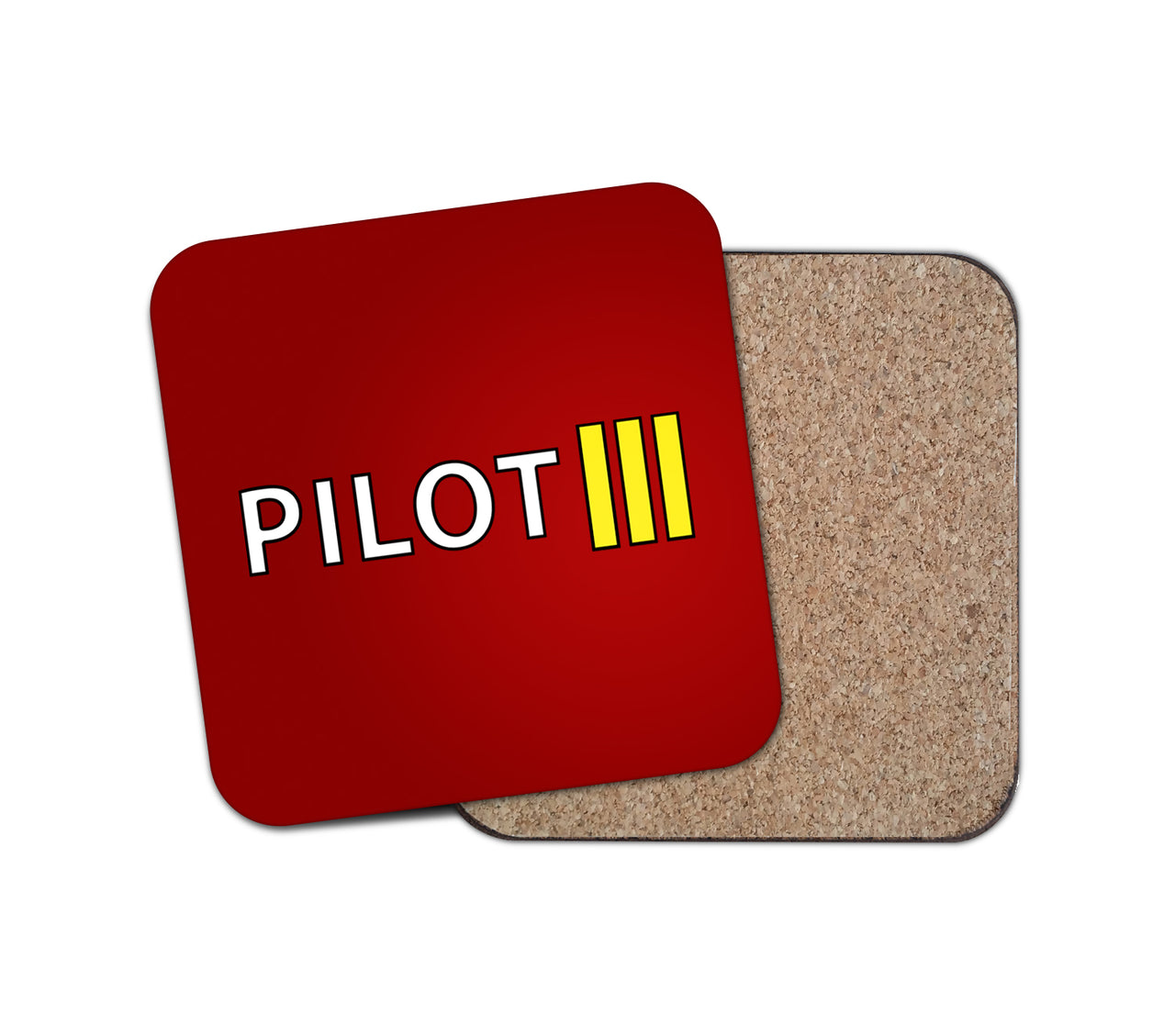 Pilot & Stripes (3 Lines) Designed Coasters