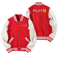 Thumbnail for Pilot & Stripes (3 Lines) Designed Baseball Style Jackets