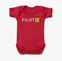 Thumbnail for Pilot & Stripes (3 Lines) Designed Baby Bodysuits