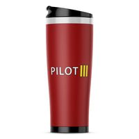 Thumbnail for Pilot & Stripes (3 Lines) Designed Travel Mugs