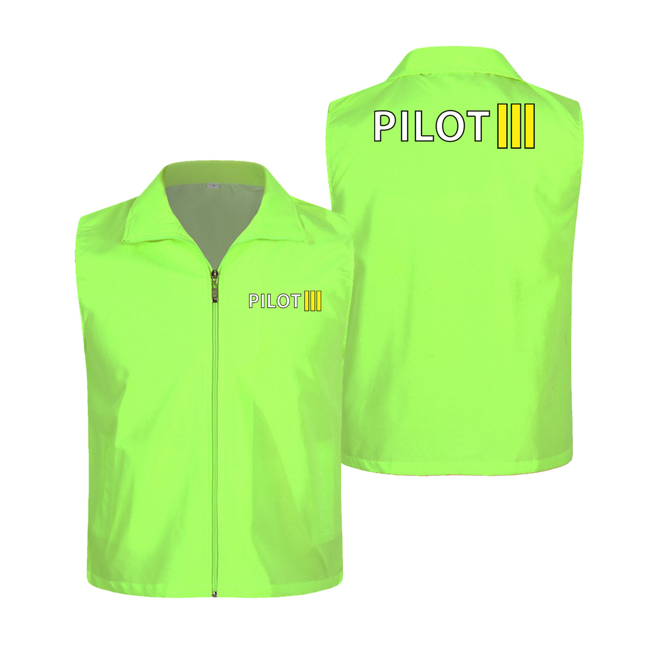 Pilot & Stripes (3 Lines) Designed Thin Style Vests