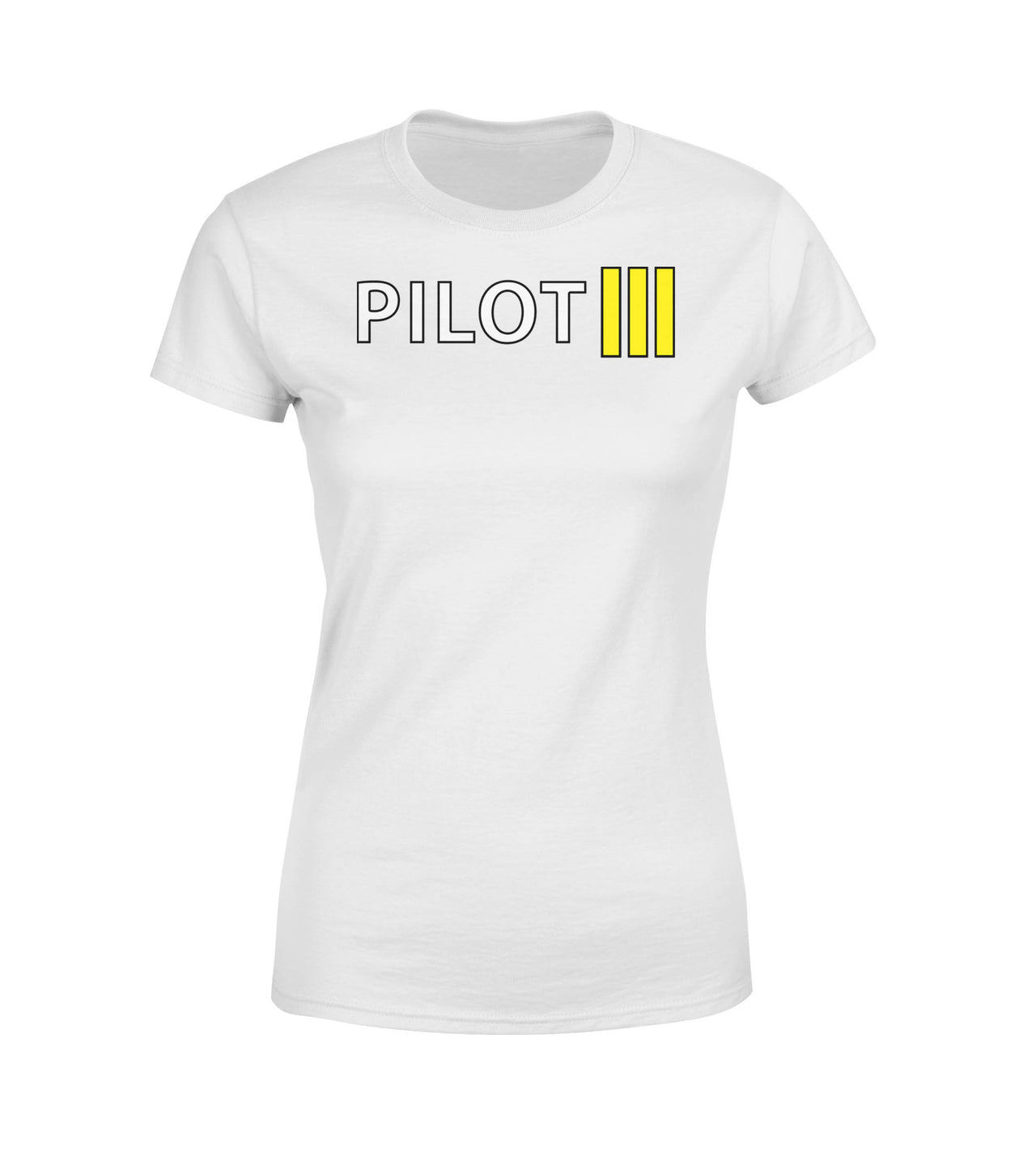 Pilot & Stripes (3 Lines) Designed Women T-Shirts