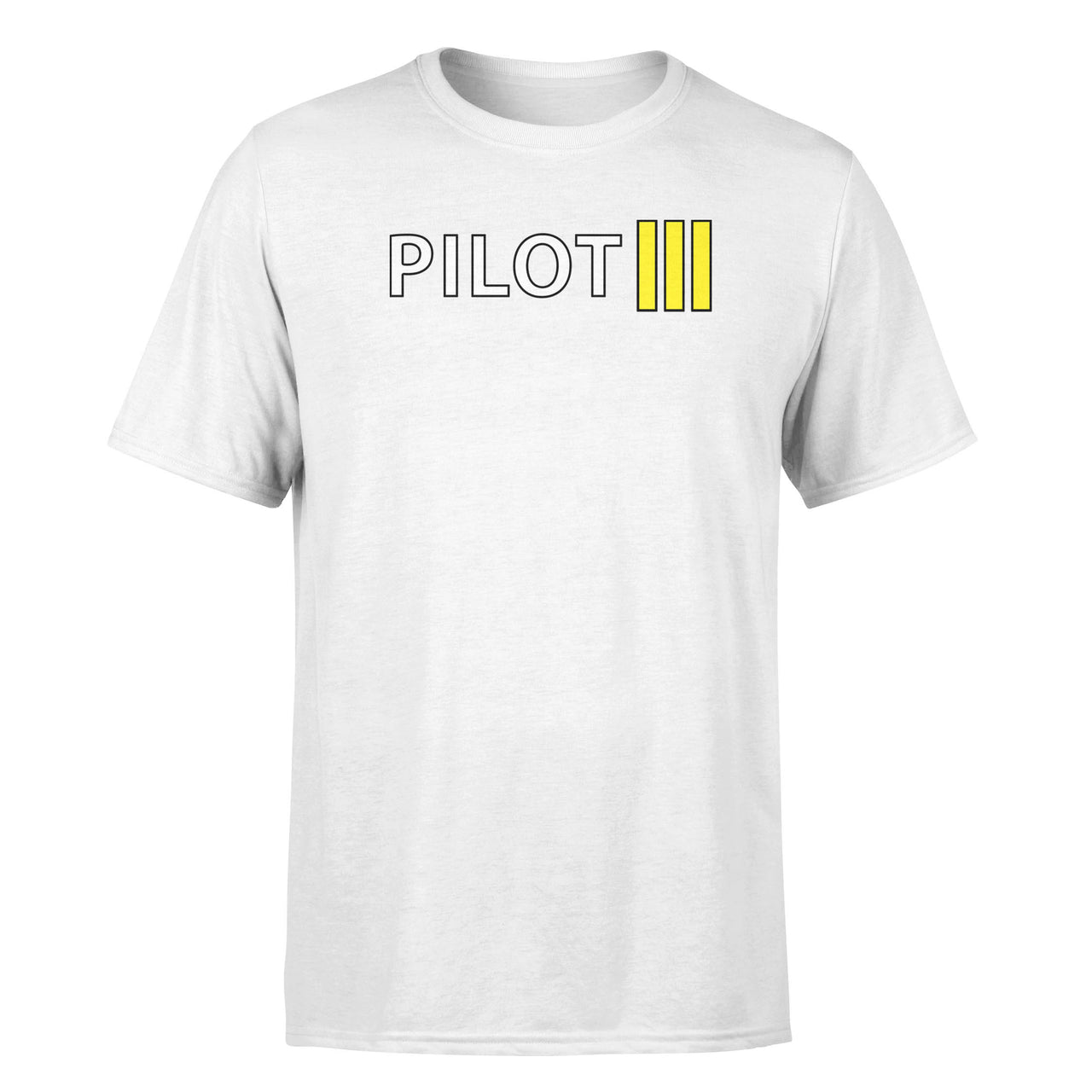 Pilot & Stripes (3 Lines) Designed T-Shirts