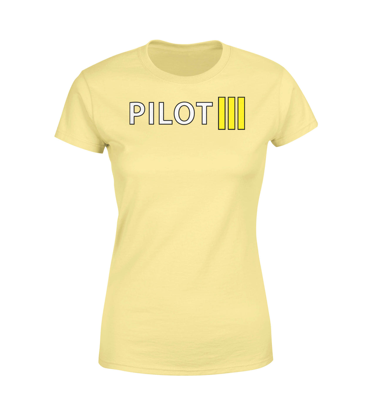 Pilot & Stripes (3 Lines) Designed Women T-Shirts