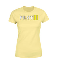 Thumbnail for Pilot & Stripes (3 Lines) Designed Women T-Shirts