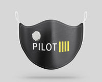 Thumbnail for Pilot & Stripes (4 Lines) Designed Face Masks