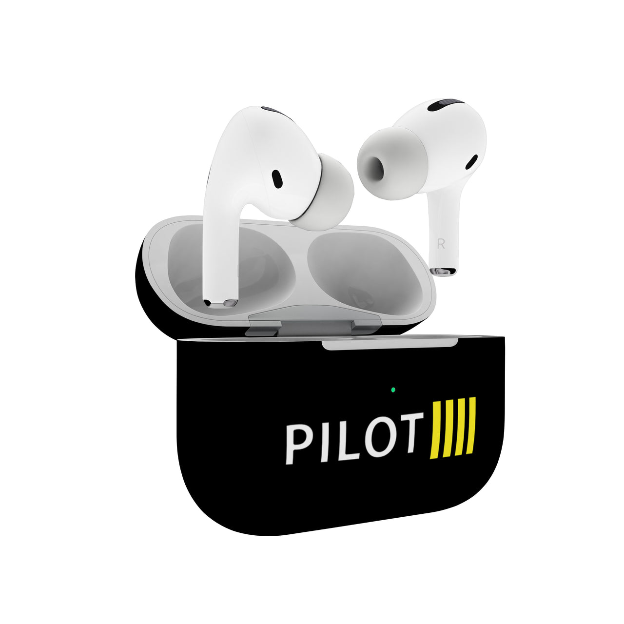 Pilot & Stripes (4 Lines) Designed AirPods  Cases
