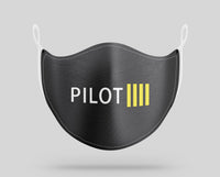 Thumbnail for Pilot & Stripes (4 Lines) Designed Face Masks