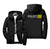 Thumbnail for Pilot & Stripes (4 Lines) Designed Windbreaker Jackets