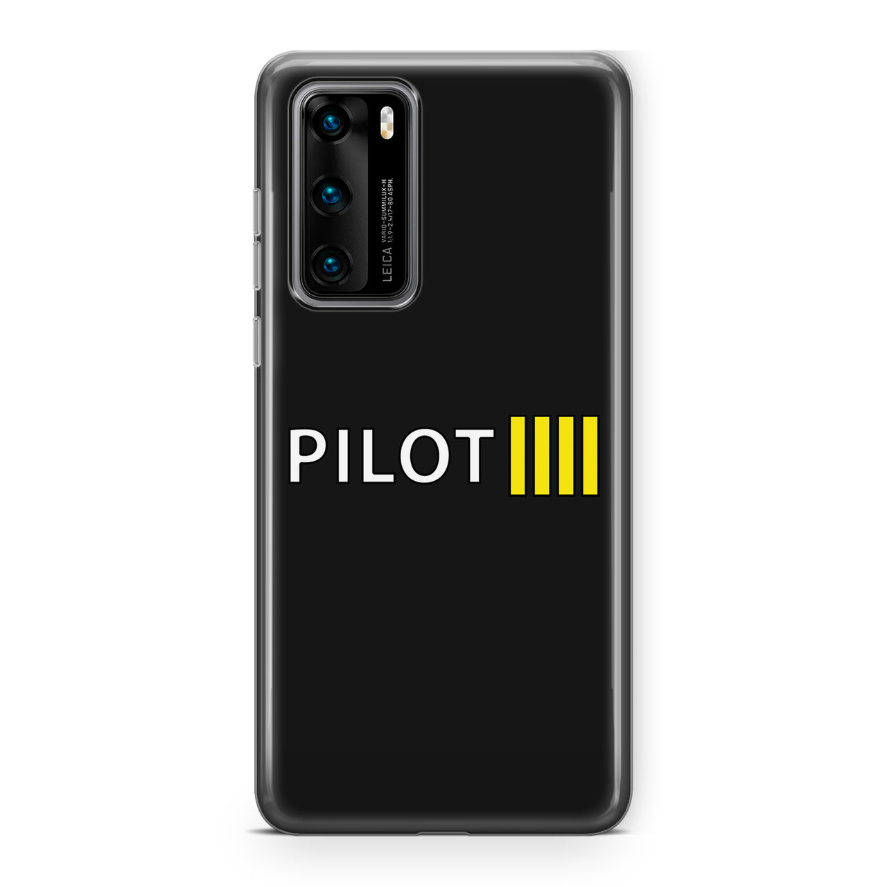 Pilot & Stripes (4 Lines) Designed Huawei Cases